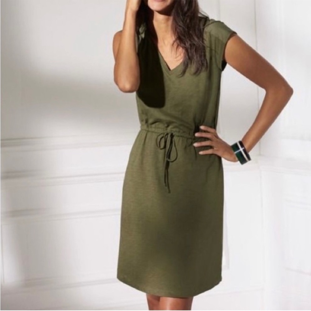 Boden Mya Drawstring Sleeveless Dress